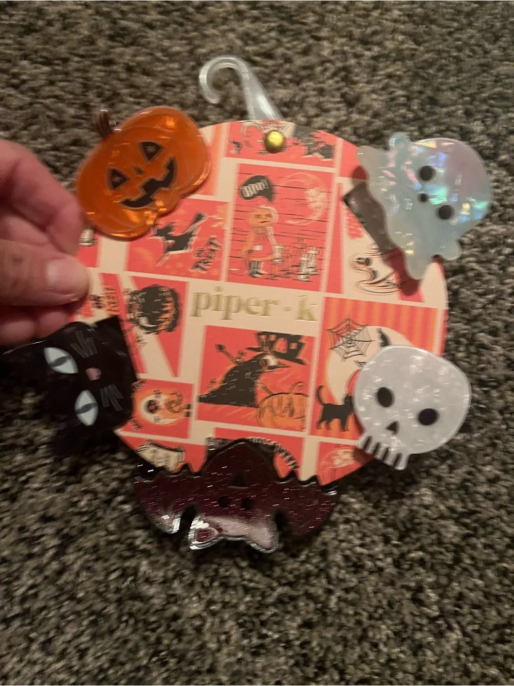 Piper K Halloween hair clips
